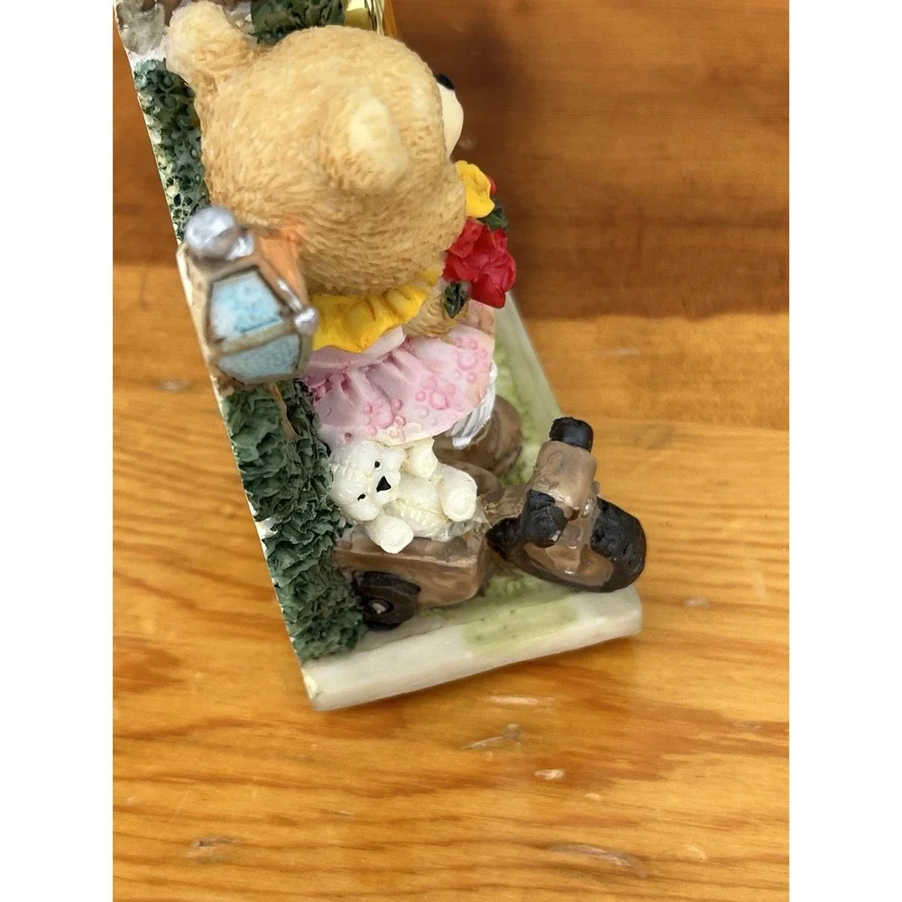 Teddy Bear Dog Ladybug Mantel Desk Shelf Clock Telephone Resin Telephone Booth